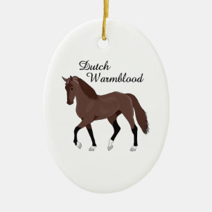 DUTCH WARMBLOOD JULGRANSPRYDNAD KERAMIK
