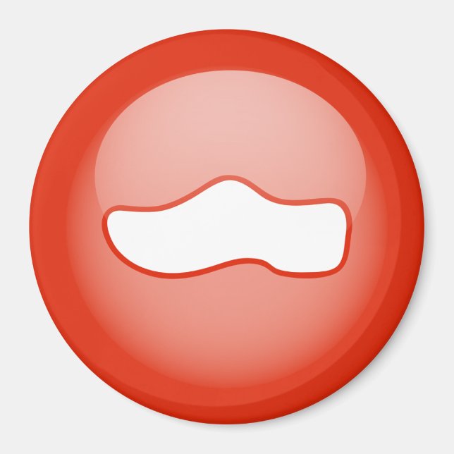 Dutch Wooden Shoe Magnet (Framsidan)