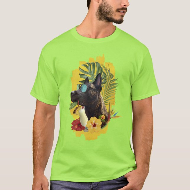 Dutchie Tropical Summer Vibes T Shirt (Framsida)
