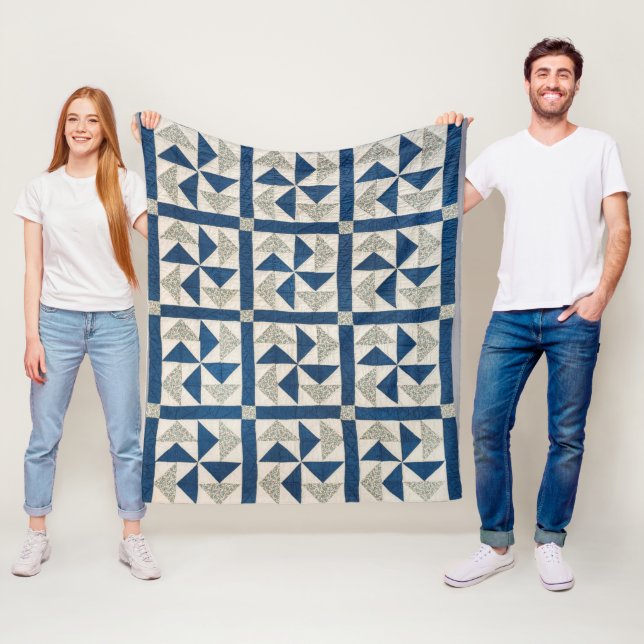 Dutchmans puzzle quilt fleecefilt (På plats)