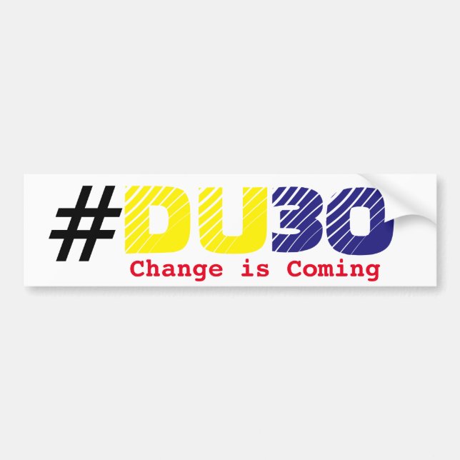 Duterte DU30 dekal (Framsidan)
