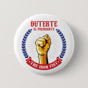 Duterte El Presidente järnnäveemblem Knapp