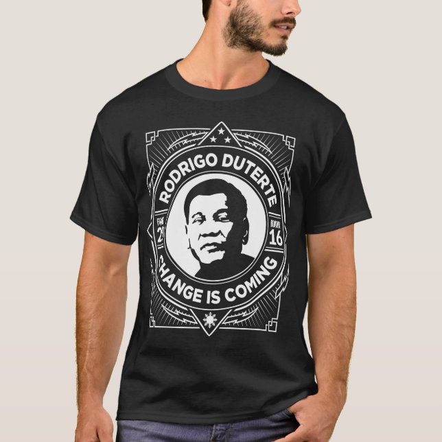 Duterte för president t shirt (Framsida)