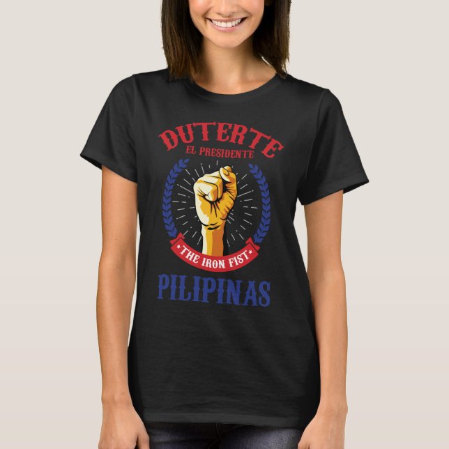 Duterte president av Filippinerna T-shirt (Framsida)