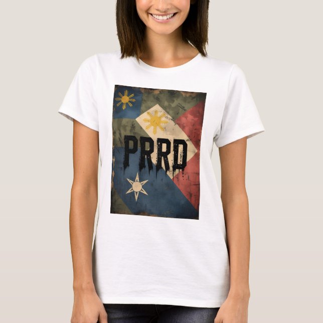 Duterte-stöd Pinay Anti-kolonialistisk T-shirt (Framsida)