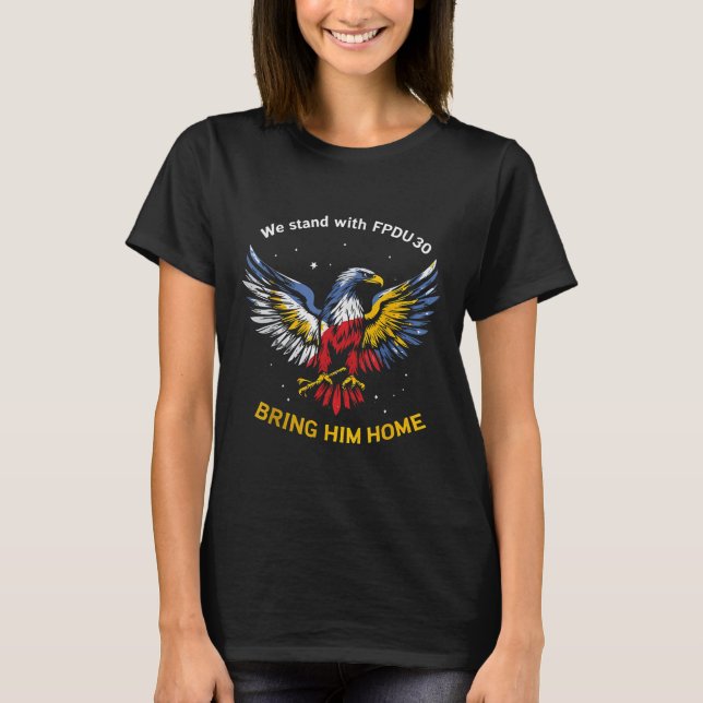 Duterte Supporter Shirt 2025, ta med sig hem Eagle T (Framsida)