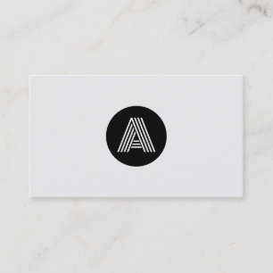 Duton modern minimalistisk monogram visitkort