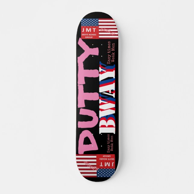 DUTTY BWAY JMT 7 3/4-tums Skateboard Deck (Framsida)