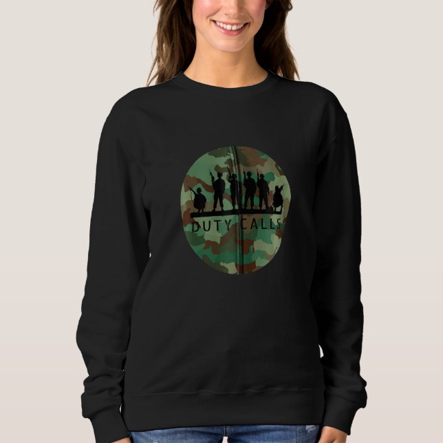 Duty Call call Coola Camouflage Soldier Figurines  T Shirt (Framsida)