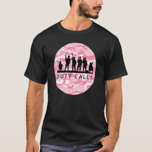 Duty call Coola Camouflage Soldier Figurines T Shirt