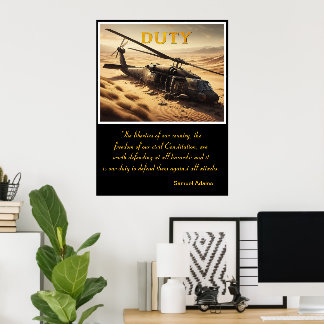 Duty: Fallen Bird in the Sand Poster