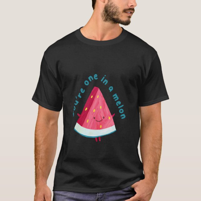 Duu2019r en i en Melon Söt Vattenmelon Design T Shirt (Framsida)
