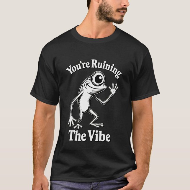 Duu2019r Ödelägger Stämningen Rolig Marcus Groda M T Shirt (Framsida)