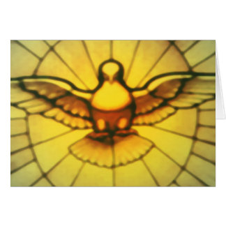 Duva av den heliga anden hälsningskort