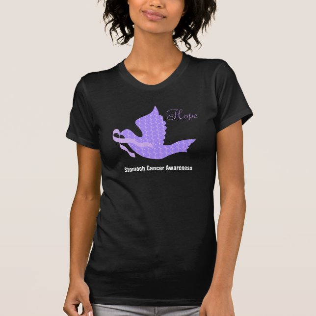 Duva av hoppvintergrönabandet - magecancer tee shirt (Framsida)
