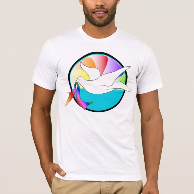 Duva av kärlek (LGBTIQ) T Shirt (Framsida)