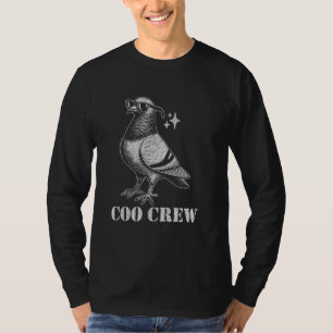 Duva Coo Crew Grafisk Fågelskådare Pappa T Shirt