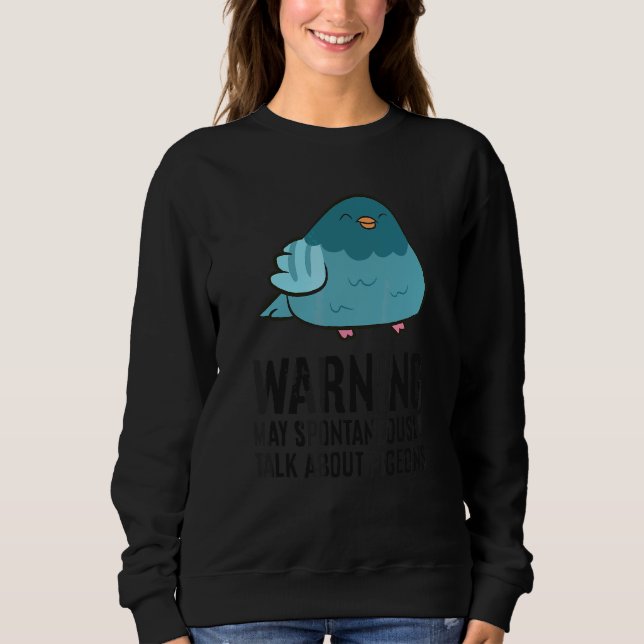 Duva Fåglar Varning Kan Spontant Tala Om  T Shirt (Framsida)