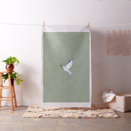 duva fredsflygande oliver gren tyg