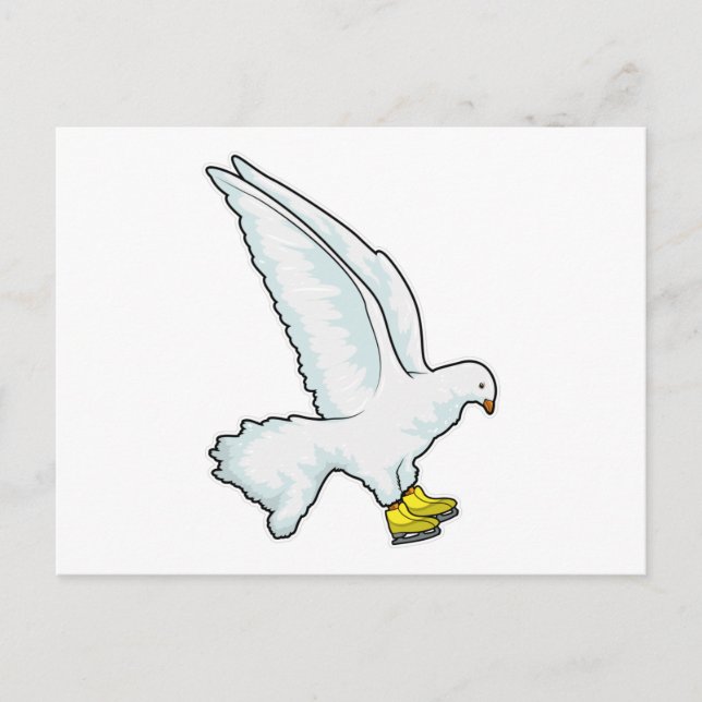 Duva Ishockeyskridskor Skridskor Vykort (Framsida)