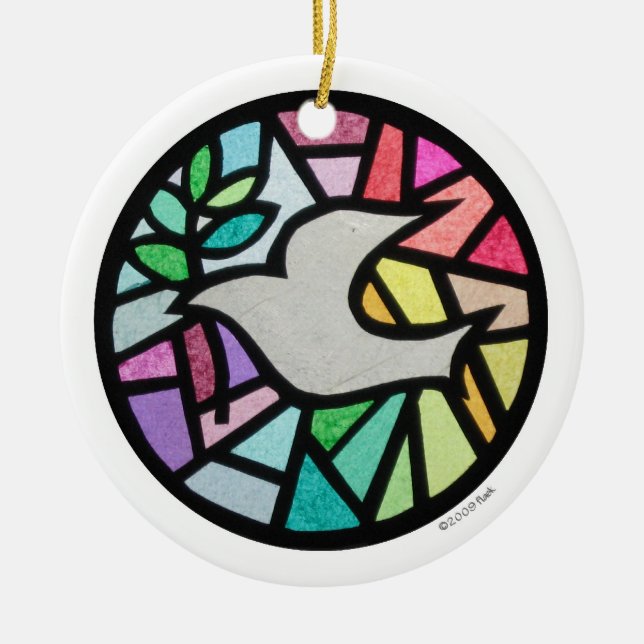 duva julgransprydnad keramik (Framsidan)