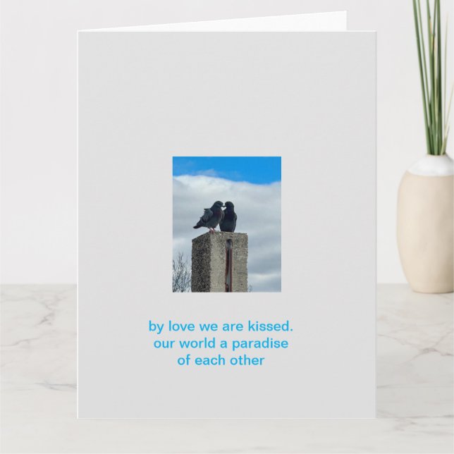 duva kärlek kort (Framsida)