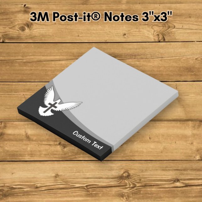 Duva med kors post-it block (Skapare uppladdad)