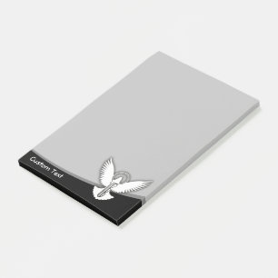 Duva med nyckel post-it block