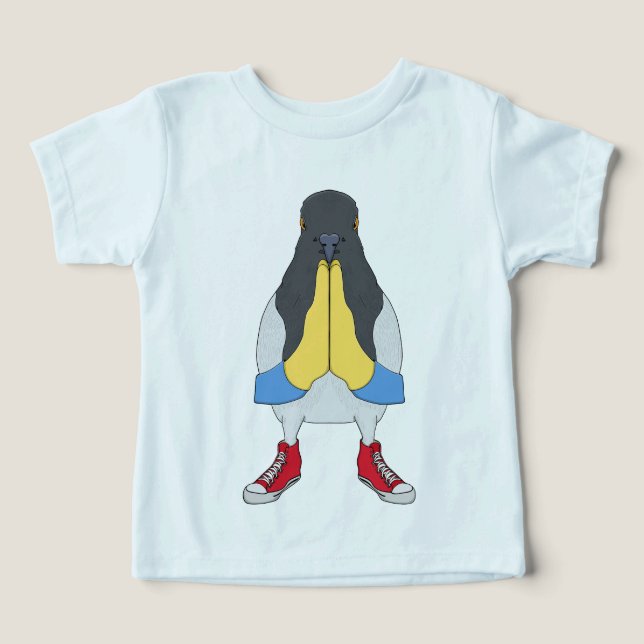 Duva med skor t shirt (Design Framsida)