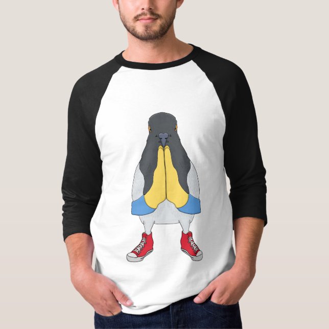 Duva med skor t shirt (Framsida)