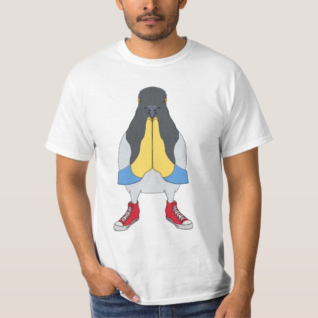 Duva med skor t shirt (Framsida)
