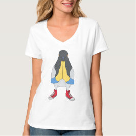 Duva med skor t shirt