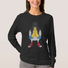 Duva med skor t shirt