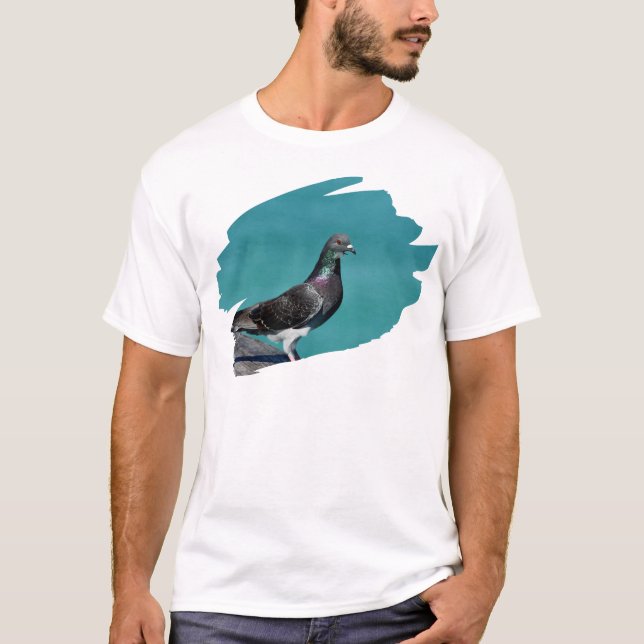 Duva Med Utsikt T Shirt (Framsida)