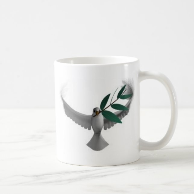 Duva-olivebranch Kaffemugg (Höger)