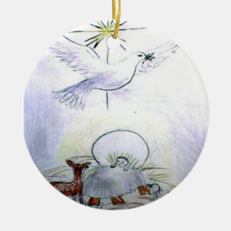 duvabarn jesus julgransprydnad keramik