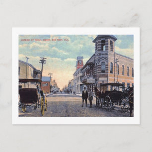 Duval St., Key West, Florida 1900 Årgång Vykort