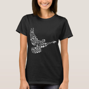 Duvan finns till samtidigt höfter för Collage f T Shirt