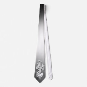 Duvan för den heliga anden flammar design slips