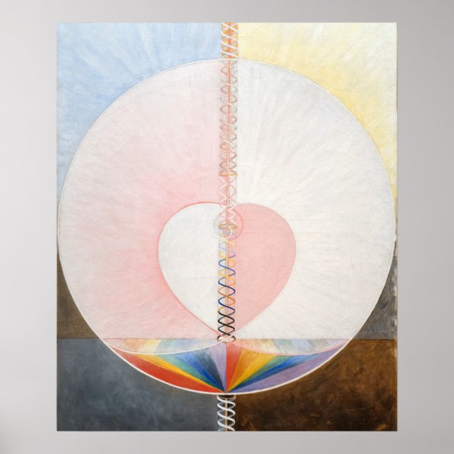 Duvan, Nr. 1, Hilma af Klint, Hjärta Poster (Framsidan)