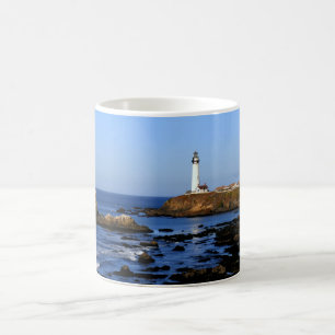 Duvan pekar fyren kaffemugg