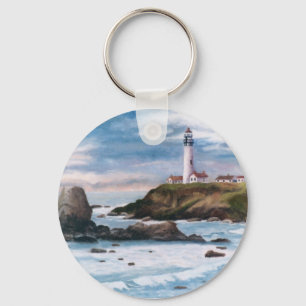 Duvan pekar fyren Keychain Nyckelring