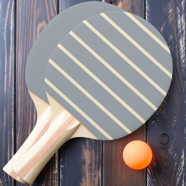 Duvgrå randig och enfärgad pingisracket