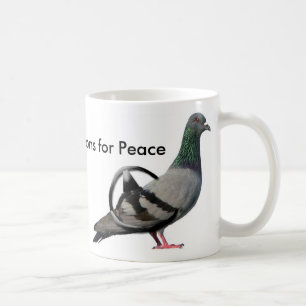 Duvor för fred kaffemugg