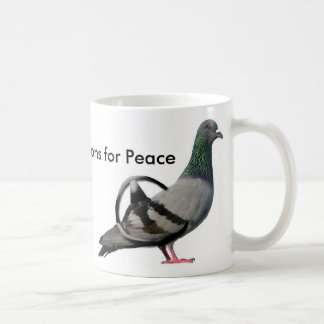 Duvor för fred kaffemugg