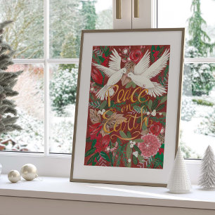 Duvor Fred på Jorden Julfirande Poster