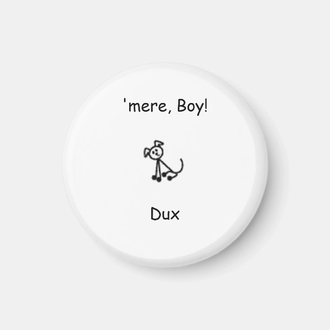 Dux, bara, pojk! Dux! Magnet (Framsidan)