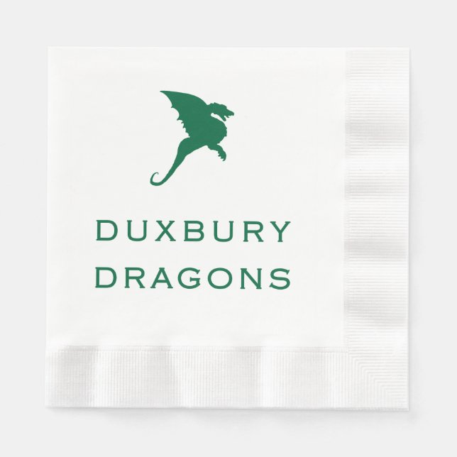 Duxbury DRAGONS - Duxbury Massachusetts Pappersservett (Framsidan)