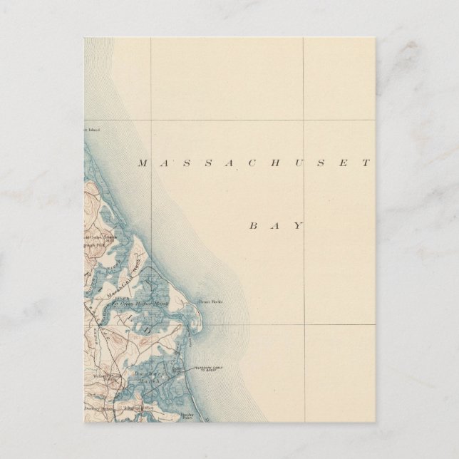 Duxbury, Massachusetts Vykort (Framsida)