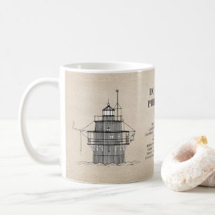 Duxbury Pier Light Lighthouse - Massachusetts -SBD Kaffemugg